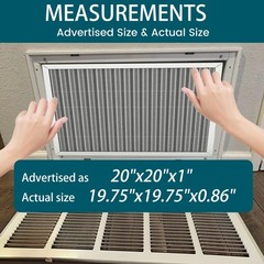 20x20x1 Air Filter-MERV 8, Washable & Reusable Electrostatic Air Filter, AC/H…