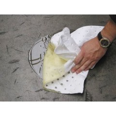 Brady Sorbent Roll, 38 gal, 30 in x 150 ft, Oil, White, Polypropylene BRO150