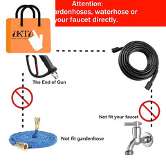 Replacement Pressure Washer Gun with Extension Wand, M22 40 Inch
