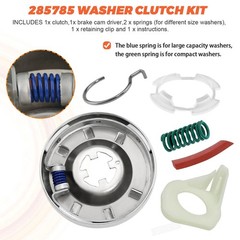 285785 Washer Clutch Assembly Kit & 285753A Motor Coupling & 4pcs 80040…