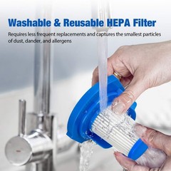 Vacmaster 2 Premium Washable Filters Replacement for Stick Vacuum Cleaner…