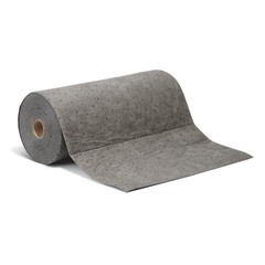 Oil Absorbent Mat Roll 15″ x 50′ – Lightweight, Absorbs 3.3 Gallons, Gray