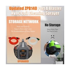 Updated ZPB140 Port A Blaster HVAC Coil Cleaning, Portable Pressure Washer, C…