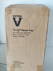 2 Pk Victor Tin Cat Solid Lid Multicatch HUMANE Mouse Trap M310 Up 2-30 Mice Ea.