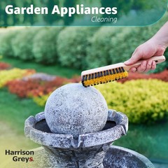 Cleaning Brush, Scrub Brush with Handle for Floor Mats Color: Black and Yellow