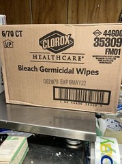 Clorox Healthcare 35309 Wipes 70 CT Per Container 6 PK. 1XEZ3 👀 GR8 BUY. 👍