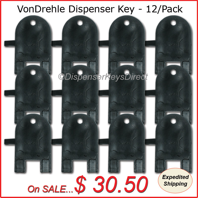 Marcal Dispenser Key for Paper Towel & Toilet Tissue Dispensers – (12/pk.)