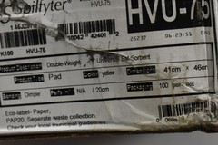 Spilfyter HVU-75 Universal Sorbent Pads Yellow Double-Weight 41x46cm 100pk USA