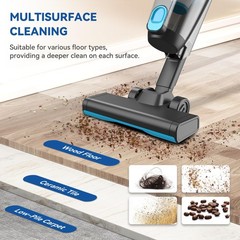 Vazone R6X Corded Stick Vacuum Cleaners For Home 20Kpa Powerful Suction Stick