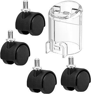 Self-Cleaning Hose Tool & 4 Pack Castor Wheels Compatible with Bissell Little Gr