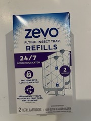 ZEVO 081813501761 Flying Insect Indoor Fly Trap Value Pack (2 Refill Cartridges)
