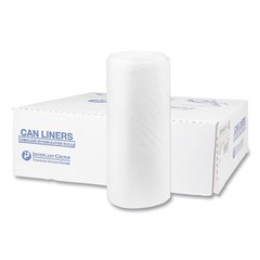 Inteplast Group Can Liners, 60 gal, 22 mic, 38×60″, 25 Bags/Roll, 6 Rolls/Carton
