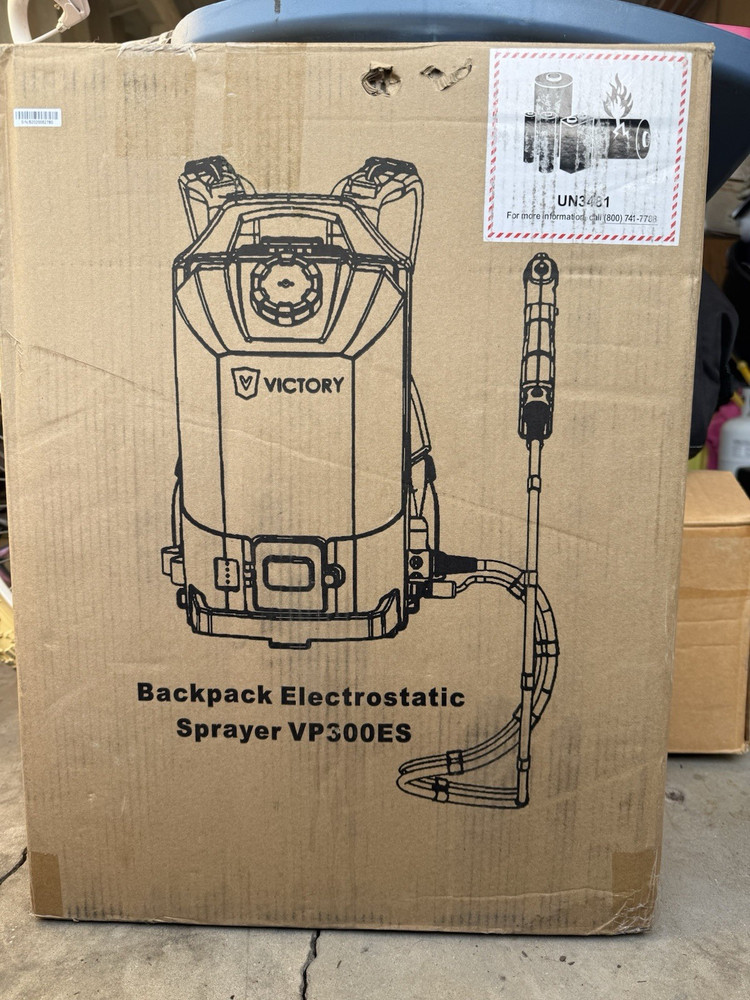 Victory Innovations VP300ES Cordless Backpack Sprayer 2.25 Gal Adjustable Green