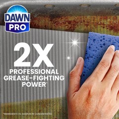 Dawn PRO Manual Pot and Pan Detergent, Dish Soap 128 Fl Oz (Pack of 4), Blue