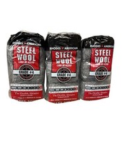 Homax Rhodes American Grade 4 Extra Coarse Heavy-Duty Steel Wool Pad 3 packs 12