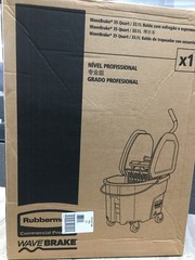 Rubbermaid Commercial Fg757788yel 8 3/4 Gal Wavebrake Down Press Mop Bucket And