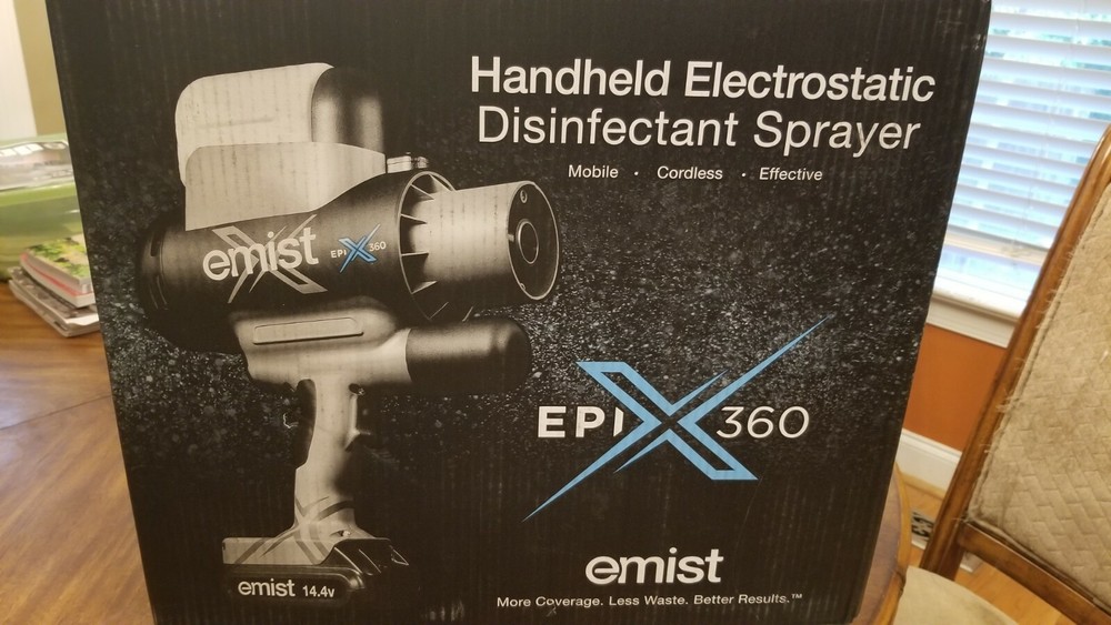eMist EPIX360 Electrostatic Disinfectant Sprayer (NIB, Extras, Free Shipping!!!)