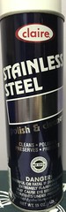 NEW Claire C-841 Oil Based Stainless Steel Polish & Cleaner Spray 15oz Can USA