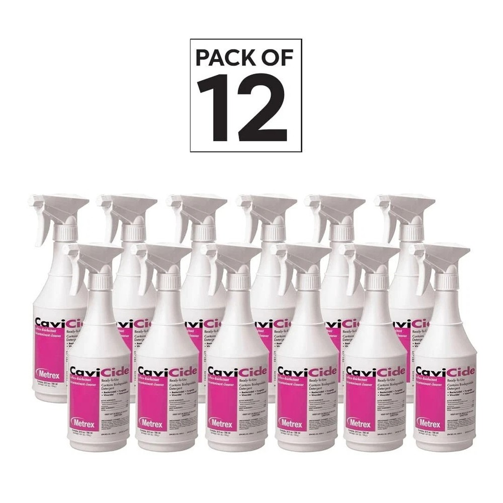 Metrex CaviCide Spray, Alcohol Based 24 Oz, Pack of 12 13-1024