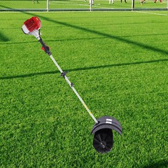 2 Stroke 52CC Gas Power Broom Handheld Sweeper Driveway Turf Grass Snow Cleaning