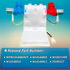 W10144820 Washer Water Inlet Valve Washing Machine Replacement Part…