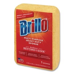 Brillo 22401 4.25″ x 6.25″ Multi-Purpose Sponge – Yellow (6/Carton) New