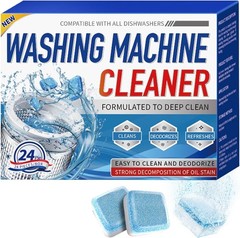 Biaccrss Washing Machine Cleaner Tablets, 24 Pack, 12 1 Count (Pack of 24)