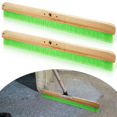 Yiyiring 2 Pcs 36 Inches Green Concrete Broom Finishing Soft Without Handle