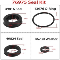 76975 Rubber Seal Kit for CAT Pump 4DNX Pumps 4DNX25GSI 4DNX27GSI (12pcs)