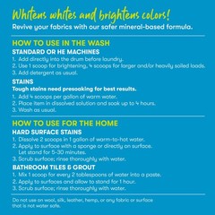 Ecos Oxo Brite Multi-Purpose Stain Remover Brightens Whitens Clear 145 Loads
