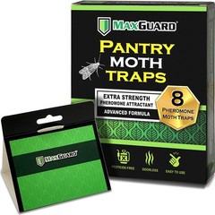 Maxguard Pantry Moth Traps (8 Pack) with Extra Strength 8 Pack, Green