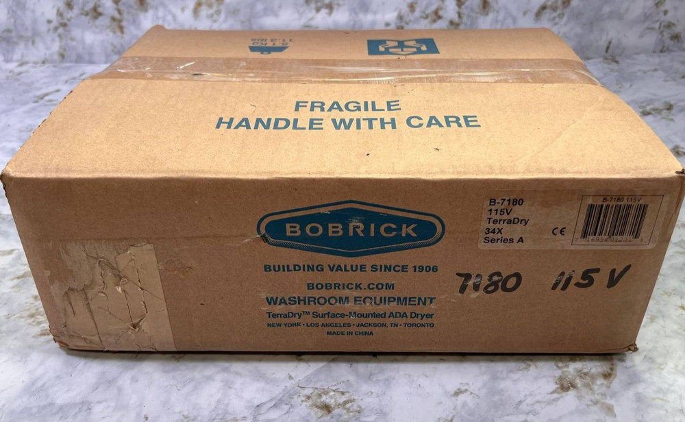 BOBRICK TerraDry, Surface Mount, Automatic Hand Dryer, 115V – B-7180