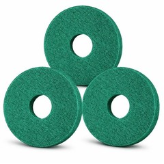 12″ Cleaning Orbiter Pads – 3pcs Green for Oreck Floor Scrubber & Buffer, Deep C