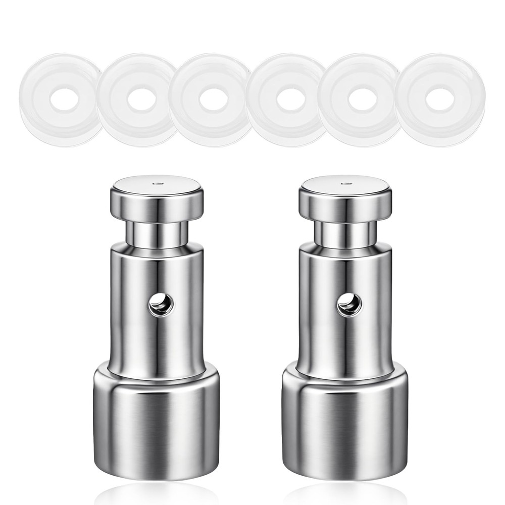 2 Pcs Universal Pressure Cooker Replacement Parts Silver Valve Set
