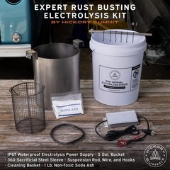Electrolysis Kit Rust Remover for Metal – Gentle DIY Rust Removal for Cast Ir…