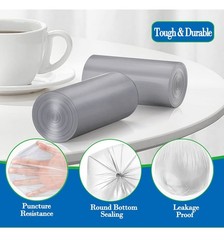 4 Gallon Trash Can Liners – Small Garbage Bags 250, Extra Strong, Fit 10-15 L…